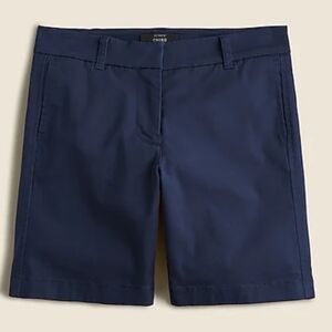 NWT J.CREW Stretch Chino Shorts, Navy, Size 8